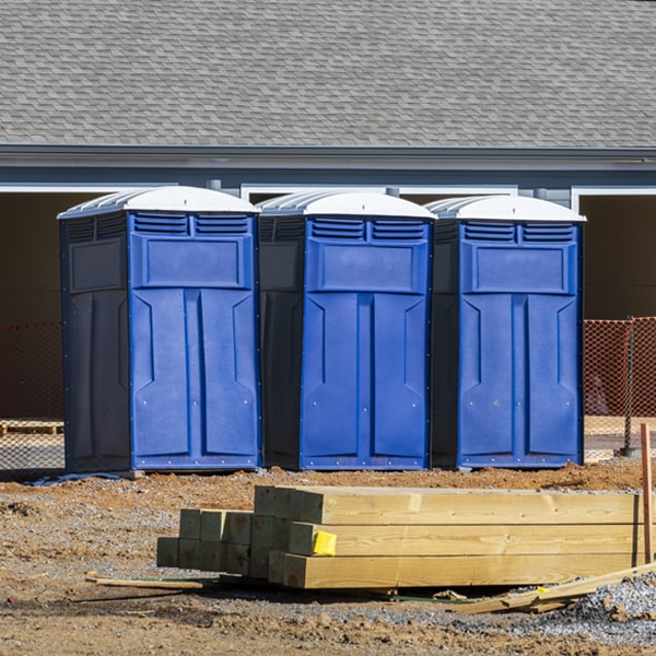 what is the maximum capacity for a single porta potty in Allenwood PA